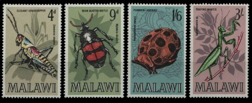 Malawi 1970 - Mi-Nr. 123-126 ** - MNH - Insekten / Insects
