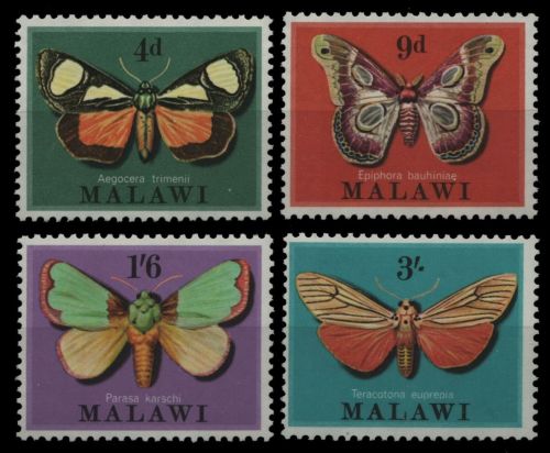 Malawi 1970 - Mi-Nr. 134-137 ** - MNH - Schmetterlinge / Butterflies