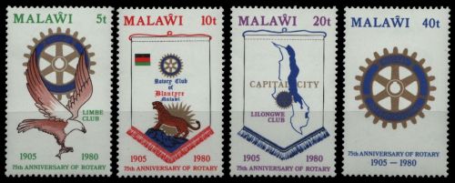 Malawi 1980 - Mi-Nr. 340-343 A ** - MNH - Rotary