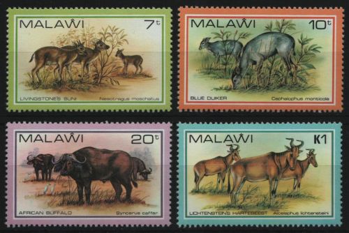 Malawi 1981 - Mi-Nr. 356-359 ** - MNH - Wildtiere / Wild animals