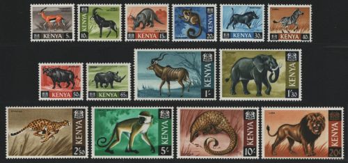 Kenia 1966 - Mi-Nr. 20-33 ** - MNH - Wildtiere / Wild animals (I)