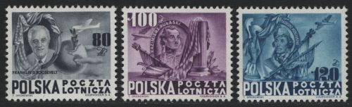 Polen 1948 - Mi-Nr. 515-517 ** - MNH - Verfassung der USA (III)