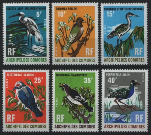 Komoren 1971 - Mi-Nr. 113-118 ** - MNH - Vögel / Birds