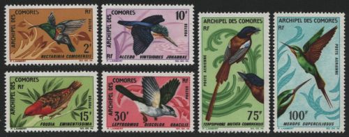 Komoren 1967 - Mi-Nr. 79-84 ** - MNH - Vögel / Birds
