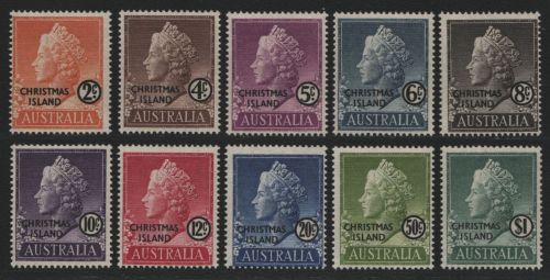 Weihnachtsinsel 1958 - Mi-Nr. 1-10 ** - MNH - Queen Elizabeth II (IV)