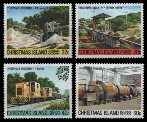 Weihnachtsinsel 1981 - Mi-Nr. 138-141 ** - MNH - Phosphatabbau