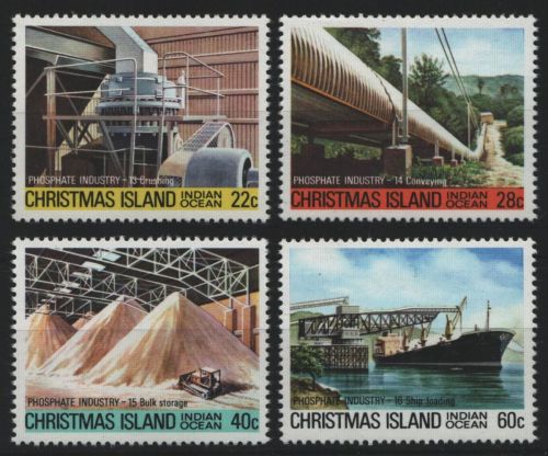 Weihnachtsinsel 1981 - Mi-Nr. 142-145 ** - MNH - Phosphatabbau