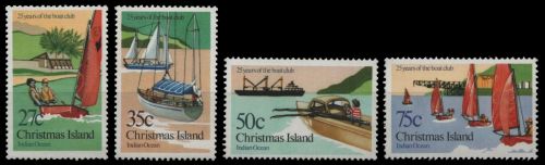 Weihnachtsinsel 1983 - Mi-Nr. 173-176 ** - MNH - Yacht-Club
