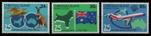Weihnachtsinsel 1983 - Mi-Nr. 177-179 ** - MNH - Zugehörigkeit zu Australien