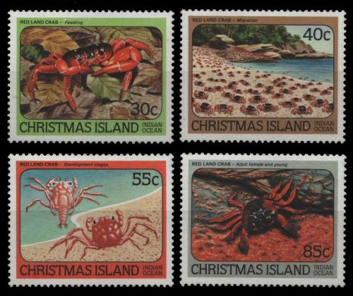 Weihnachtsinsel 1984 - Mi-Nr. 183-186 ** - MNH - Krabben / Crabs
