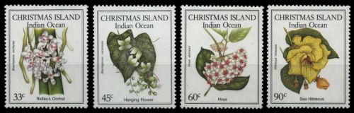 Weihnachtsinsel 1986 - Mi-Nr. 220-223 ** - MNH - Blumen / Flowers