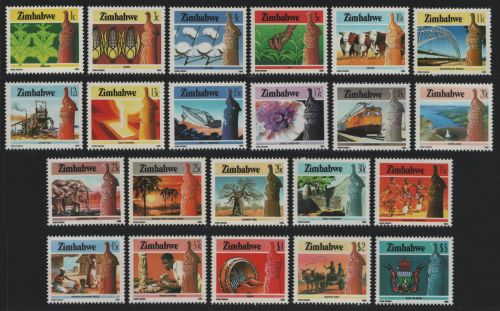 Simbabwe 1985 - Mi-Nr. 309-330 ** - MNH - Freimarken / Definitives (III)