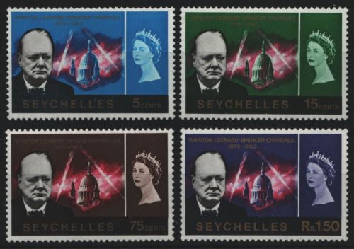 Seychellen 1966 - Mi-Nr. 224-227 ** - MNH - Winston Churchill