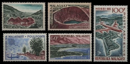 Madagaskar 1962 - Mi-Nr. 478-482 ** - MNH - Sehenswürdigkeiten
