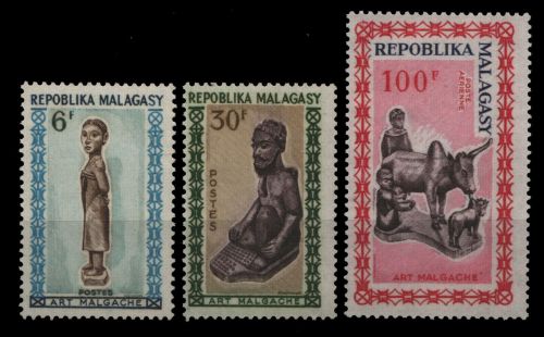 Madagaskar 1964 - Mi-Nr. 523-525 ** - MNH - Handwerkskunst