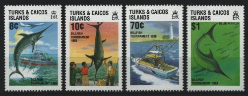 Turks- & Caicos 1988 - Mi-Nr. 819-822 ** - MNH - Fische / Fish