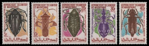 Mauretanien 1970 - Mi-Nr. 387-391 ** - MNH - Insekten / Insects