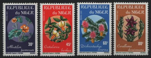 Niger 1973 - Mi-Nr. 365-368 ** - MNH - Blumen / Flowers