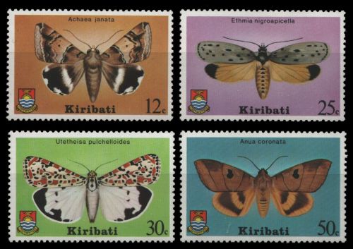 Kiribati 1980 - Mi-Nr. 354-357 ** - MNH - Schmetterlinge / Butterflies