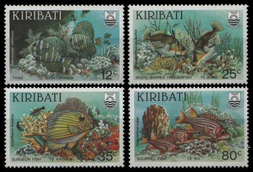 Kiribati 1985 - Mi-Nr. 451-454 ** - MNH - Fische / Fish