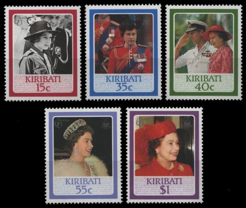 Kiribati 1986 - Mi-Nr. 470-474 ** - MNH - Queen Elizabeth II