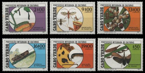 Kap Verde 1988 - Mi-Nr. 528-533 ** - MNH - Insekten / Insects