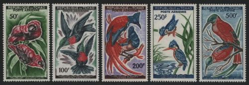 Tschad 1961 - Mi-Nr. 82-86 ** - MNH - Vögel / Birds (III)