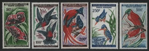 Tschad 1961 - Mi-Nr. 82-86 ** - MNH - Vögel / Birds (IV)