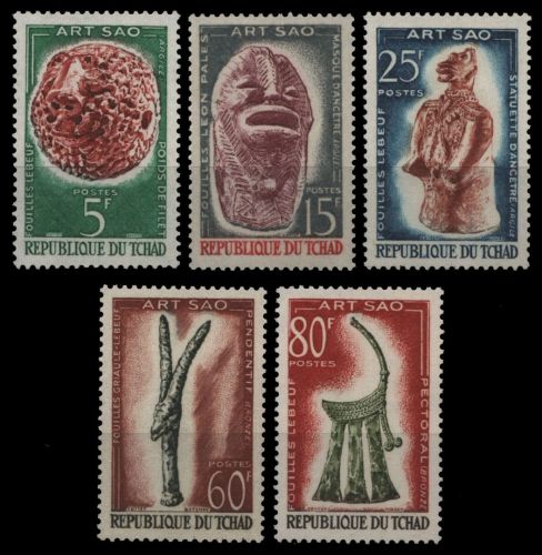 Tschad 1963 - Mi-Nr. 101-105 ** - MNH - Sao-Kultur