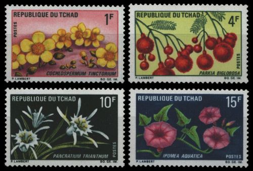 Tschad 1969 - Mi-Nr. 271-274 ** - MNH - Flora