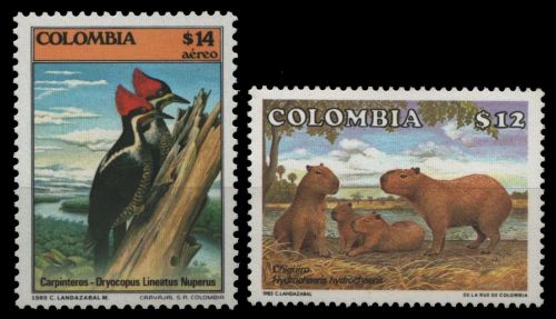 Kolumbien 1985 - Mi-Nr. 1649-1650 ** - MNH - Wildtiere / Wild animals