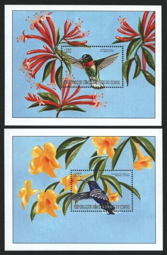 Kongo-Kinshasa 2000 - Mi-Nr. Block 92-93 ** - MNH - Vögel / Birds