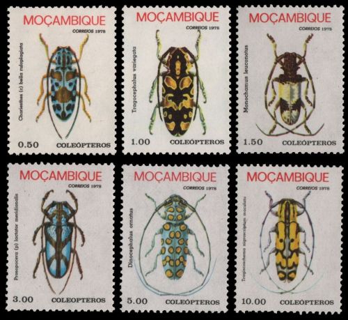 Mosambik 1978 - Mi-Nr. 642-647 ** - MNH - Käfer / Beetles