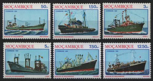 Mosambik 1981 - Mi-Nr. 853-858 ** - MNH - Schiffe / Ships