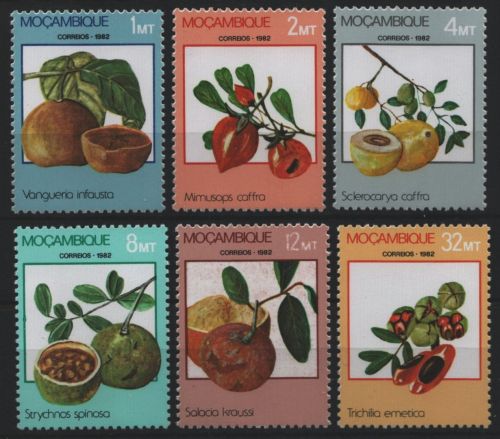 Mosambik 1982 - Mi-Nr. 894-899 ** - MNH - Früchte / Fruits