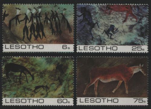 Lesotho 1983 - Mi-Nr. 419-422 ** - MNH - Felsmalereien