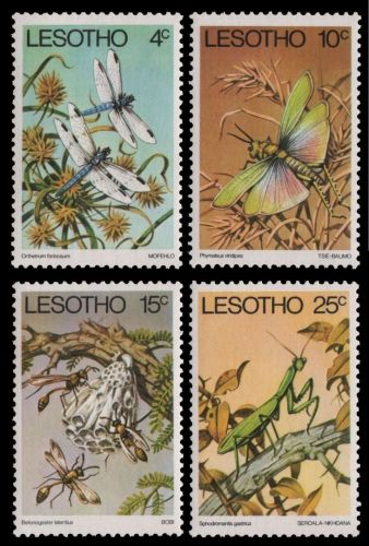 Lesotho 1978 - Mi-Nr. 262-265 ** - MNH - Insekten / Insects