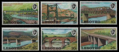 Lesotho 1974 - Mi-Nr. 160-165 ** - MNH - Brücken / Bridges
