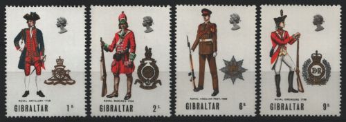 Gibraltar 1969 - Mi-Nr. 229-232 ** - MNH - Militäruniformen (I)