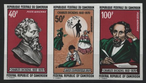 Kamerun 1970 - Mi-Nr. 634-635 ** - MNH - ungez / imp - Charles Dickens