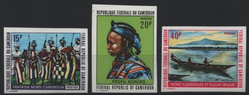 Kamerun 1972 - Mi-Nr. 692-694 ** - MNH - ungez / imp - Landschaften und Folklore