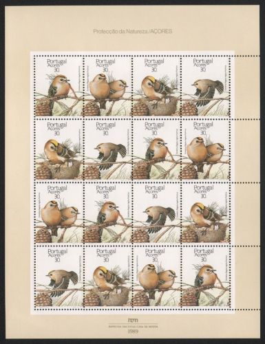 Portugal-Azoren 1989 - Mi-Nr. 397-400 ** - MNH - KLB - Vögel / Birds