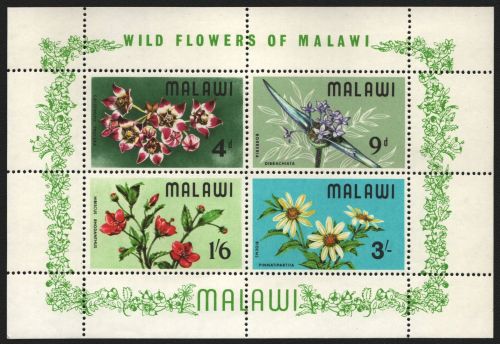 Malawi 1968 - Mi-Nr. Block 10 ** - MNH - Blumen / Flowers