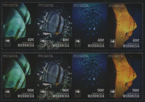 Mikronesien 2014 - Mi-Nr. 2693-2696 & 2697-2700 ** - MNH - Fische / Fish