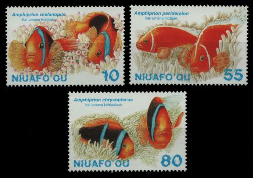 Niuafo'ou-Insel 1998 - Mi-Nr. 339-341 ** - MNH - Fische / Fish
