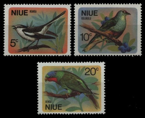 Niue 1971 - Mi-Nr. 116-118 ** - MNH - Vögel / Birds
