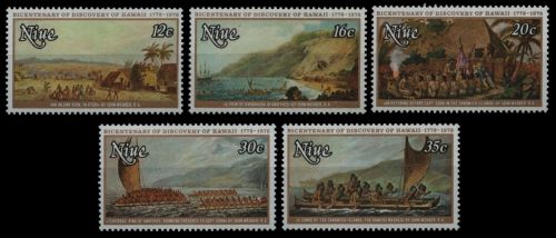 Niue 1978 - Mi-Nr. 193-197 ** - MNH - Schiffe / Ships - Captain Cook