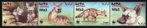 Eritrea 2001 - Mi-Nr. 254-257 ** - MNH - Wildtiere / Wild animals