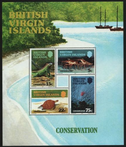 Jungferninseln 1979 - Mi-Nr. Block 9 ** - MNH - Fauna