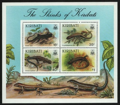 Kiribati 1987 - Mi-Nr. Block 13 ** - MNH - Reptilien / Reptiles